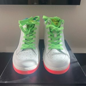 CHANEL Neon High Tops Sneakers